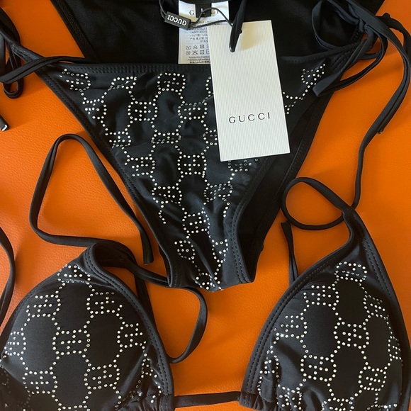 Gucci Black Studded Bikini Set - Picture 2 of 2